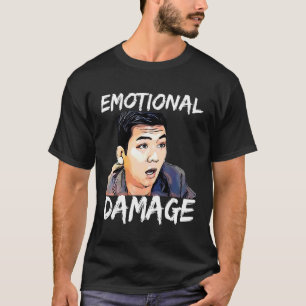 T-shirt Dommages émotionnels Mème sarcastique Le gars asia
