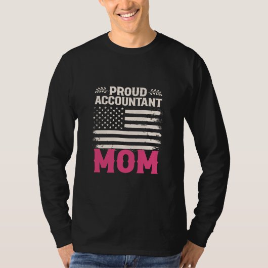 T-shirt Don comptable | Fière maman comptable (Devant)