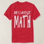 T-shirt Don comptable parce que Math Drôle comptable (Design devant)