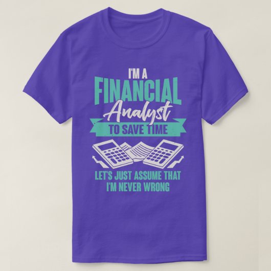 T-shirt Don d'analyste financier (Design devant)