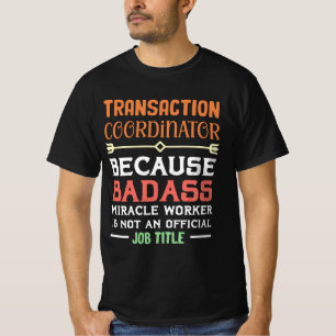 T-shirt Don d'appréciation pour le coordonnateur des tran