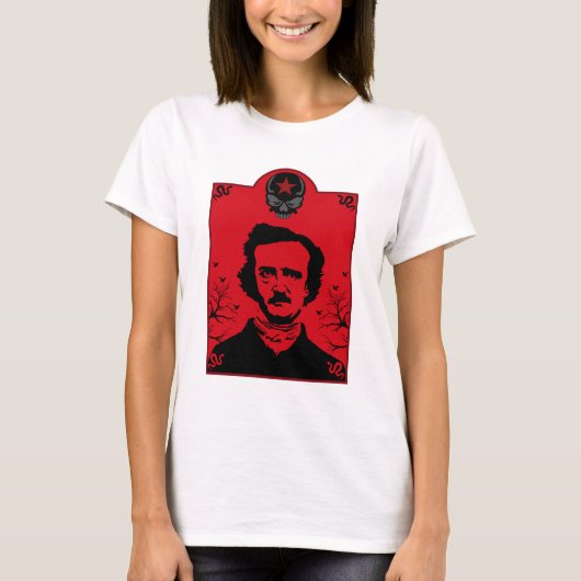T-shirt Don d'art Edgar Allan Poe (Devant)
