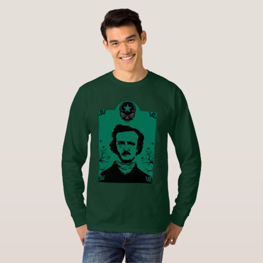 T-shirt Don d'art Edgar Allan Poe (Devant entier)