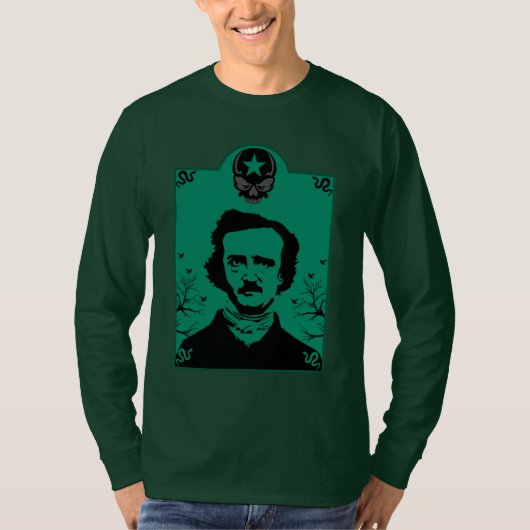 T-shirt Don d'art Edgar Allan Poe (Devant)