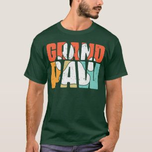 T-shirt Don de chien de grand-père Day Best for Father vin