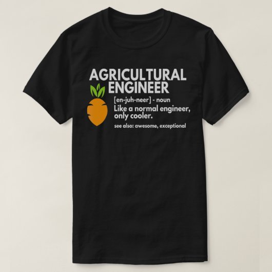 T-shirt Don de définition de l'ingénieur agricole (Design devant)