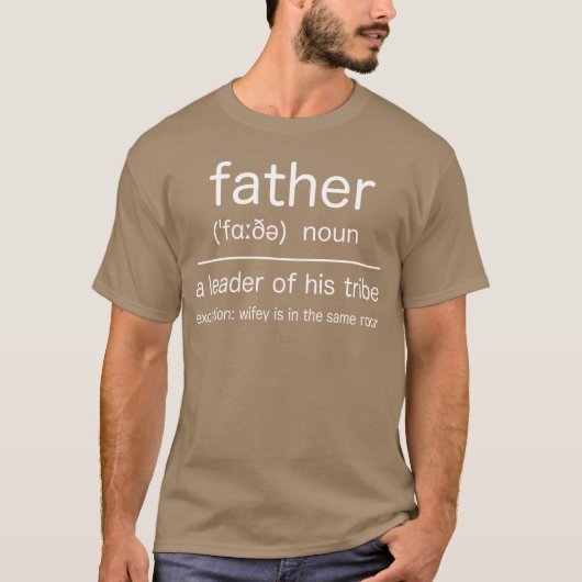 T-shirt Don de définition père Funny (Devant)