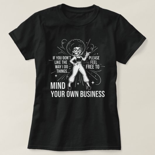 T-shirt Don de devis simple pour les femmes en confiance (Design devant)