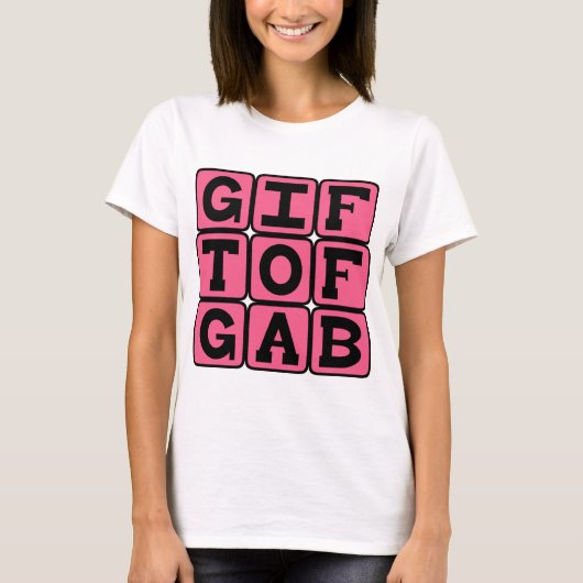 T-shirt Don de la parole, Expression allitérative (Devant)