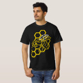 T-shirt Don de l'amant d'abeille de miel - peigne de miel (Devant entier)