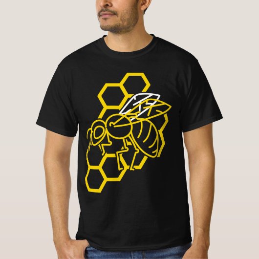 T-shirt Don de l'amant d'abeille de miel - peigne de miel (Devant)