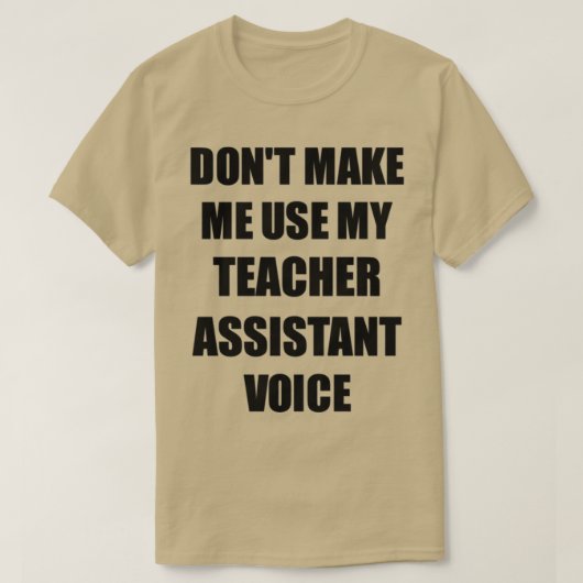 T-shirt Don de l'assistant enseignant pour les collègues F (Design devant)