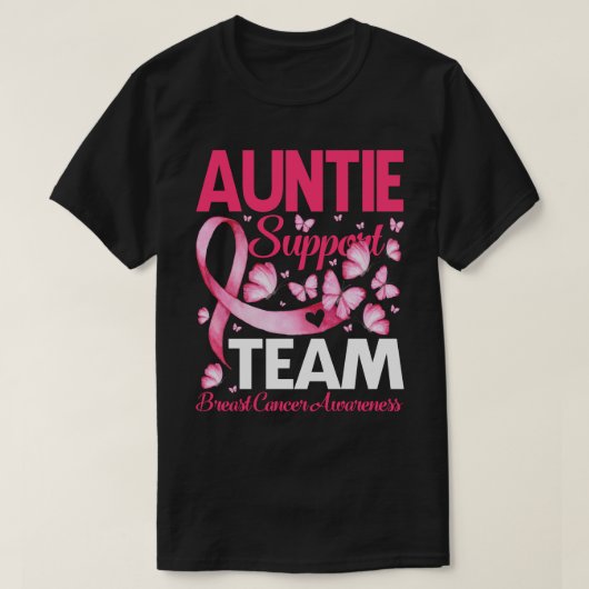 T-shirt Don de l'équipe de soutien AUNTIE Sensibilisation  (Design devant)