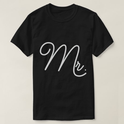 T-shirt Don de lune de miel pour le mari Mariage Matching  (Design devant)