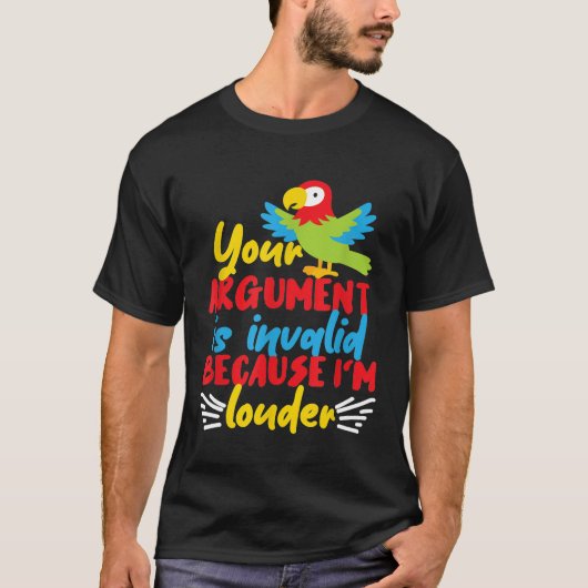 T-shirt Don de perroquet pour les filles et les garçons T- (Devant)