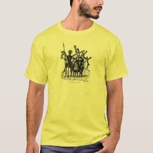 T-shirt Don don Quichotte et Sancho Panza encrent l'art de