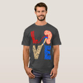 T-shirt Don d'organes du rein Aimer Dialyse Patients (Devant entier)