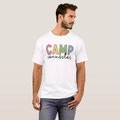 T-shirt Don du conseiller de camp Conseiller de camping (Devant entier)