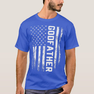 T-shirt Don du père Godfather America Drapeau cadeau pour