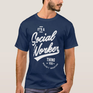 T-shirt Don d'un travailleur social Funny Titre de l'emplo