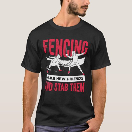 T-shirt Don Fencer Fencer Fence (Devant)