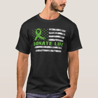 T-shirt Don Lifes USA American Flag Transplant T Shirt