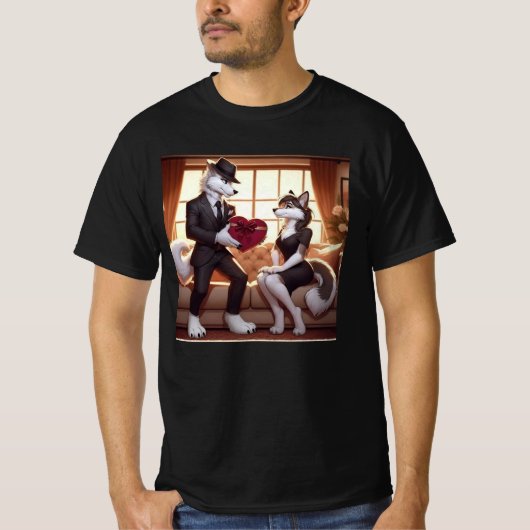 T-shirt Don Lupo Canino "Valentines" (Devant)