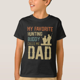 T-shirt Don papa Mon Époux De Chasse Favorite M'Appelle