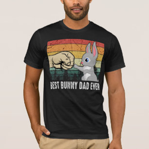 T-shirt Don Papa  Vintage meilleur papa de Bunny