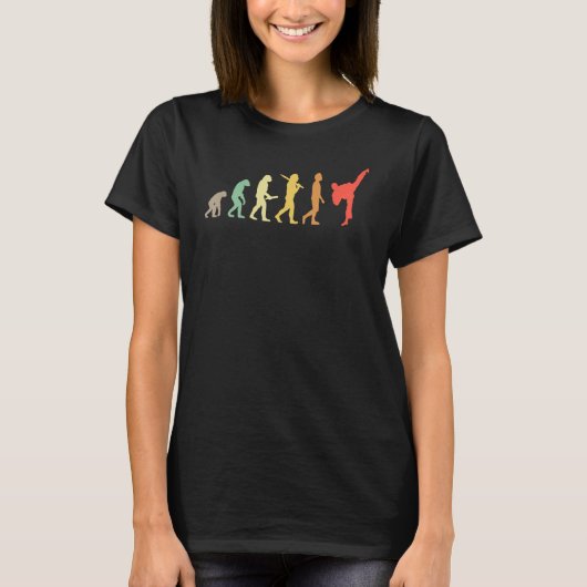 T-shirt Don Retro Karate Evolution Pour Karateka (Devant)