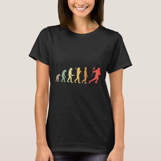 T-shirt Don Retro Lacrosse Evolution Pour Les Joueurs De C (Devant)