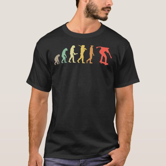 T-shirt Don Retro Skating Evolution Pour Skaters & Skatebo (Devant)