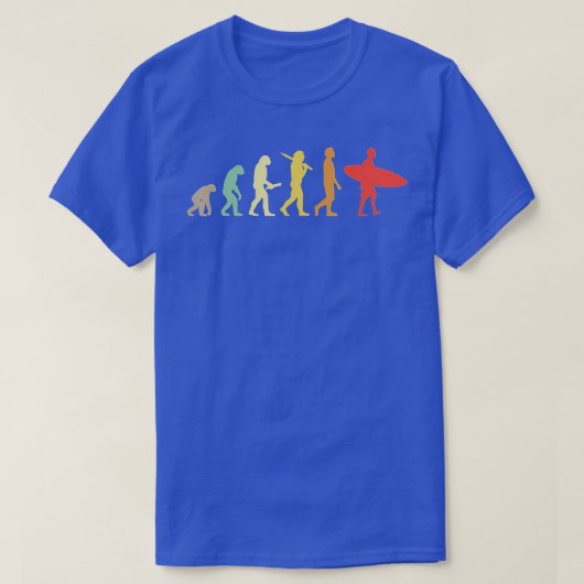 T-shirt Don Retro Surfing Evolution Pour Surfeurs (Design devant)