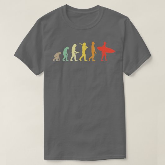 T-shirt Don Retro Surfing Evolution Pour Surfeurs (Design devant)