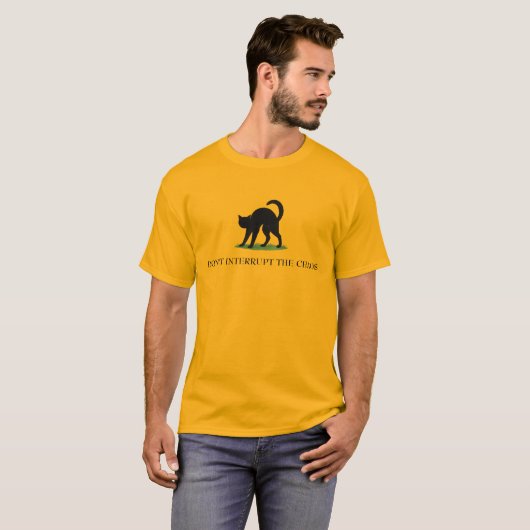T-shirt Don’t Interrupt the Chaos Cat Gadsden Flag Parody (Devant entier)