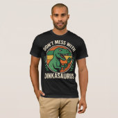 T-shirt Don’t Mess With Dinkasaurus  Dinosaur Picklebll (Devant entier)