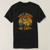 T-shirt Don’t Worry Be Capy Design (Design devant)