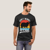 T-shirt Don’t Worry Be Capy – Funny Retro Capybara Design (Devant entier)