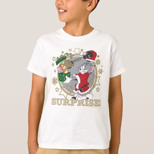 T-shirt Don Tom et Jerry Surprise (Devant)