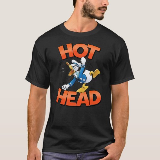 T-shirt Donald Duck - Hot Head (Devant)
