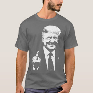 T-shirt Donald Middle Finger