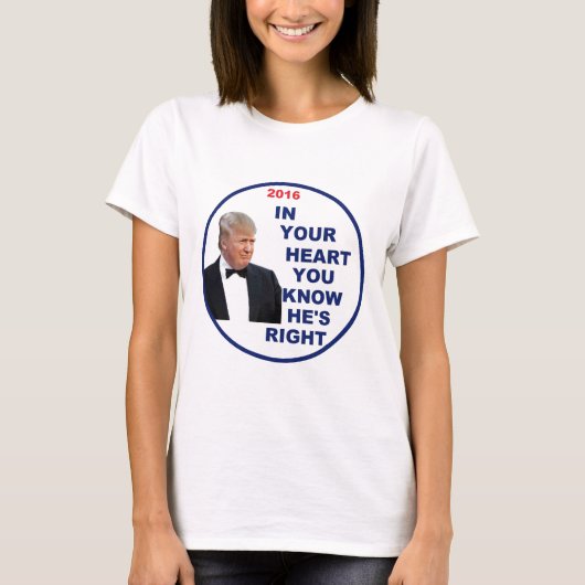 T-shirt Donald Trump 2016 (Devant)