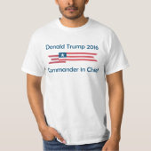 T-shirt Donald Trump 2016 Commandant en chef (Devant)