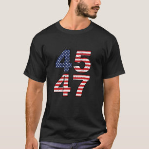 T-shirt Donald Trump 2024 45 et 47 45e 47e États-Unis