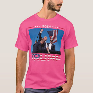 T-shirt Donald Trump 2024 A Survécu À Une Balade Électoral
