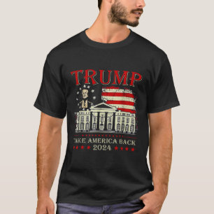 T-shirt Donald Trump 2024 : l'Amérique doit le drapeau amé