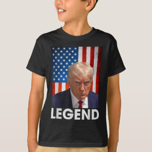 T-shirt Donald Trump 2024 Président Légende Drapeau améric
