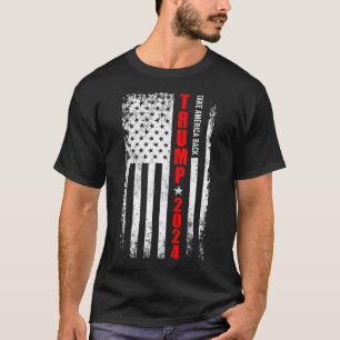 T-shirt Donald Trump 2024 Reprendre le drapeau américain à