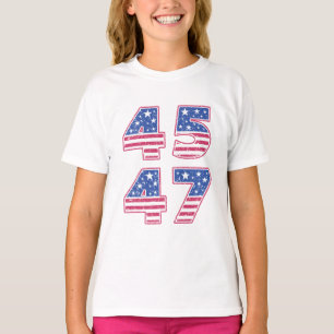 T-shirt Donald Trump 45-47