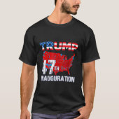 T-shirt Donald Trump 47e président 2025 Inauguration États (Devant)